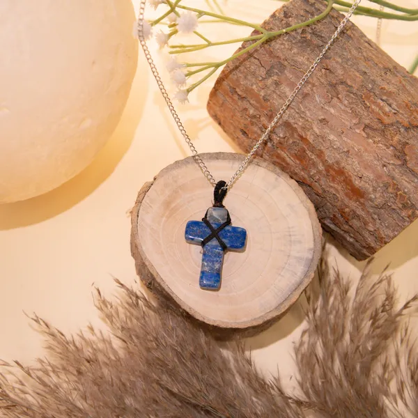 Zenn_Aura_Lapis_Lazuli_Black_Thread_Cross_Pendant_|_Wisdom_&_Faith_Cross