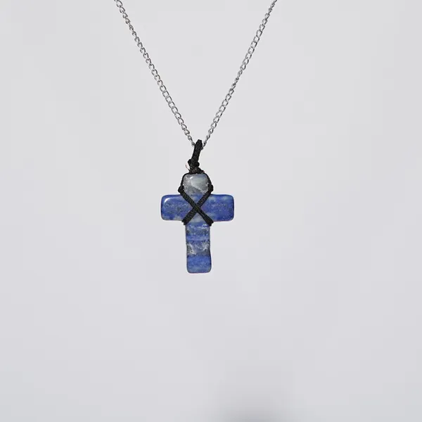 Zenn_Aura_Lapis_Lazuli_Black_Thread_Cross_Pendant_|_Wisdom_&_Faith_Cross