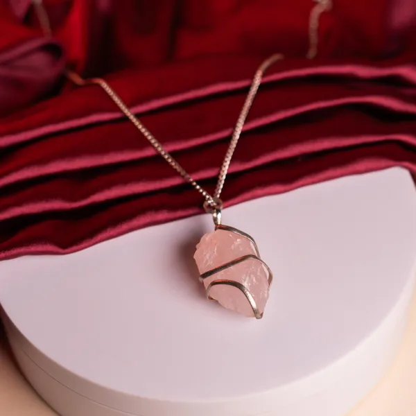 Zenn_Aura_Rose_Quartz_Raw_Pendant_Wire_Wrapped_|_Natural_Love_Energy