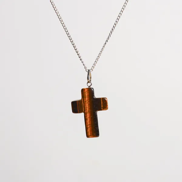 Zenn_Aura_Tiger's_Eye_Cross_Pendant_|_Faith_in_Strength