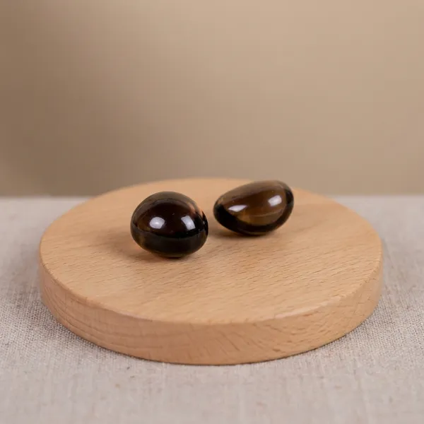 Zenn_Aura_Smoky_Quartz_Tumble_|_Grounding_&_Protection_(Pack_of_9)