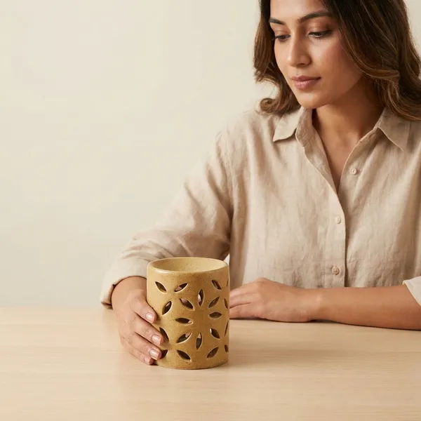 Zenn_Aura_Leaf_Pattern_Ceramic_Candle_Diffuser_|_Nature_&_Freshness