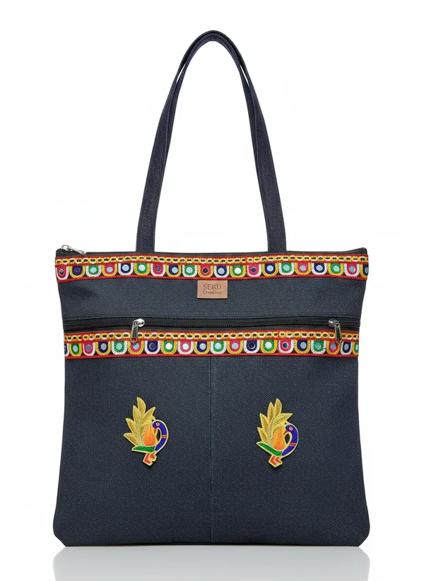 Navy_Blue_Denim_Tote_Bag_With_Mirror_Work_And_Embroidered_Combo_Set_Pack_Of_2
