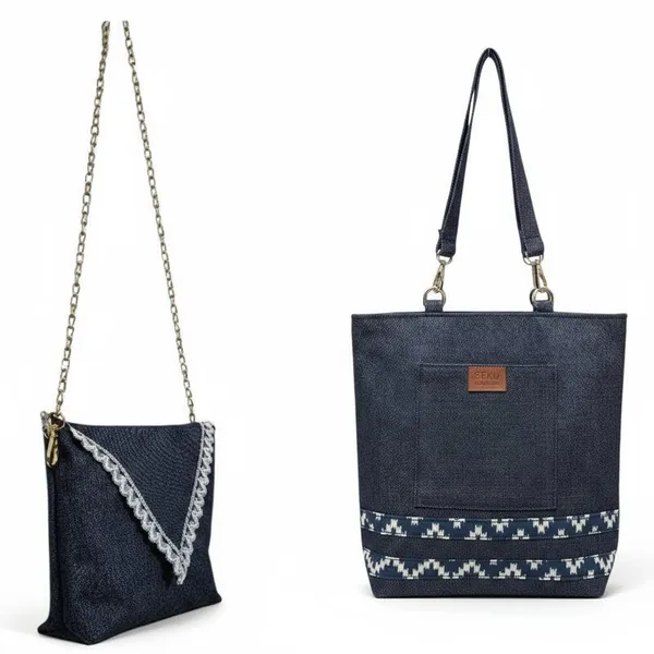 Navy_Blue_Denim_Tote_Bag_And_Sling_Bag_Combo_Set_With_Ethnic_Border
