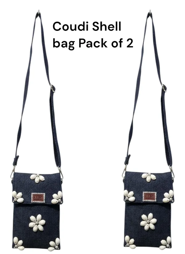 Navy_Blue_Denim_Crossbody_Bag_With_White_Floral_Embellishments_Coudi_Shell_Bag_Pack_Of_2