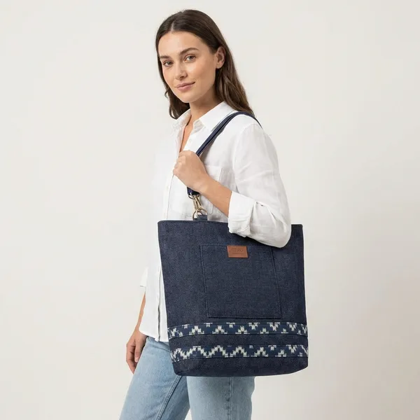 Navy_Blue_Ethnic_Print_Denim_Tote_Bag