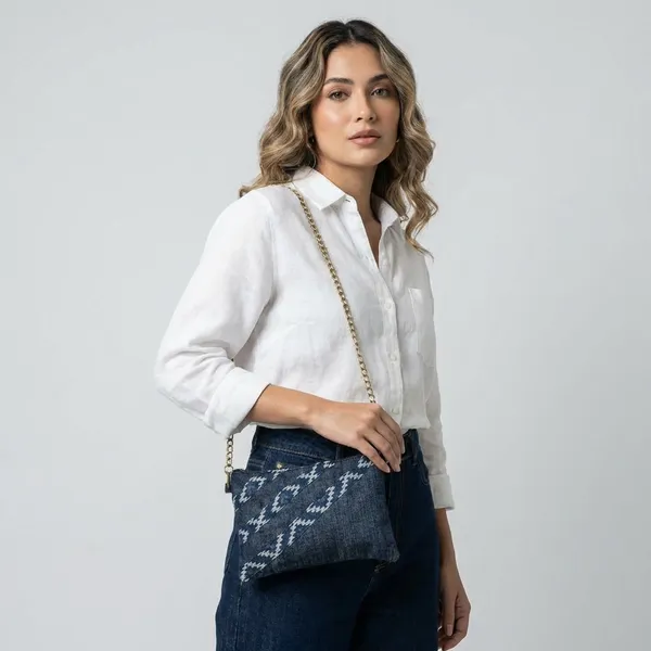 Navy_Blue_Handcrafted_Denim_Sling_Bag_With_Chain_Strap