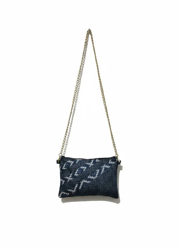 Navy_Blue_Handcrafted_Denim_Sling_Bag_With_Chain_Strap