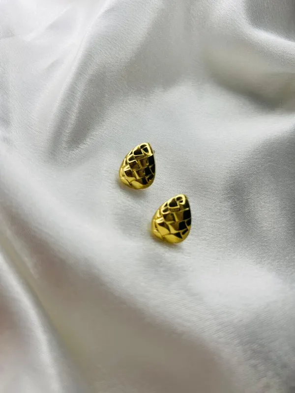 Golden_Mosaic_Stud_Earrings_For_Women_And_Girls_|_Pack_Of_2