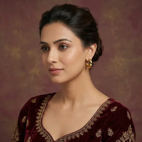 Golden_Hoop_Earring_For_Women_And_Girls