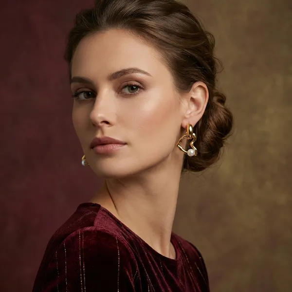 Golden_Elegant_Love_Hoop_Earring_For_Women_And_Girls_|_Pack_Of_2