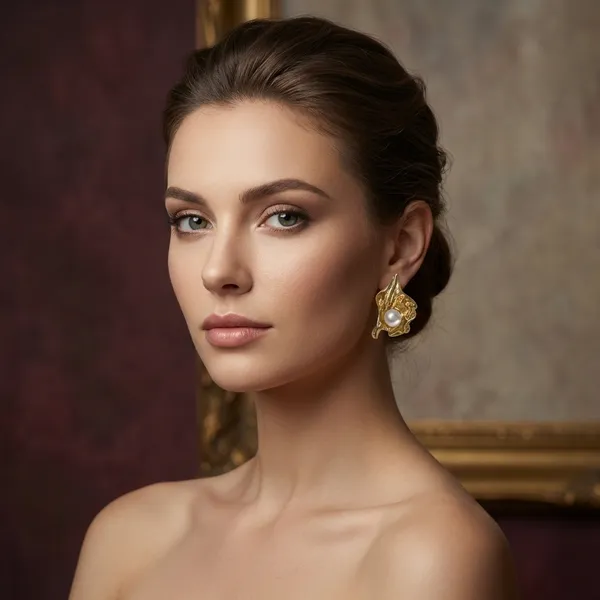 Golden_Pearl_Wave_Stud_Earring_For_Women_And_Girls_|_Pack_Of_2
