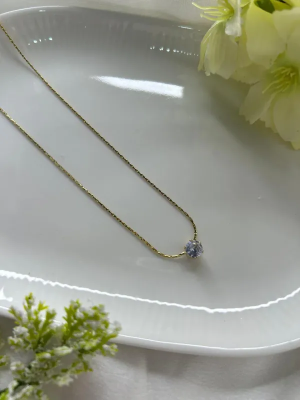Golden_Crystal_Drop_Elegance_Necklace_For_Women_And_Girls
