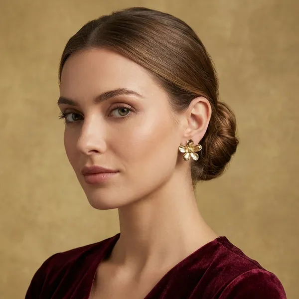 Golden_Flower_Earring_For_Women_And_Girls_|_Pack_Of_2