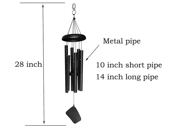 Black_Alluminium_Wind_Chime_For_Decoration_And_Good_Sound