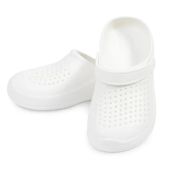 White_Casual_Clogs_Waterproof_Adjustable_Back_Strap_For_Men