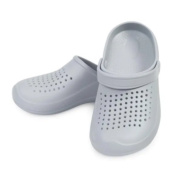 Grey_Casual_Clogs_Waterproof_Adjustable_Back_Strap_For_Men