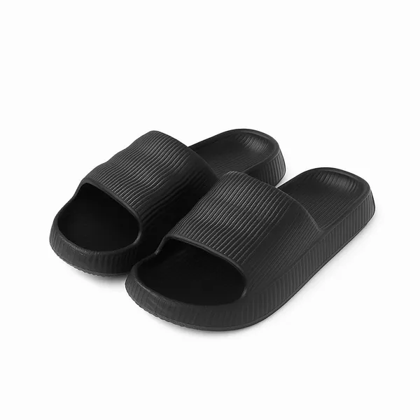 Black_Flip_Flops_Open_Toe_Slip_On_Sandals_Lightweight_Waterproof_For_Men