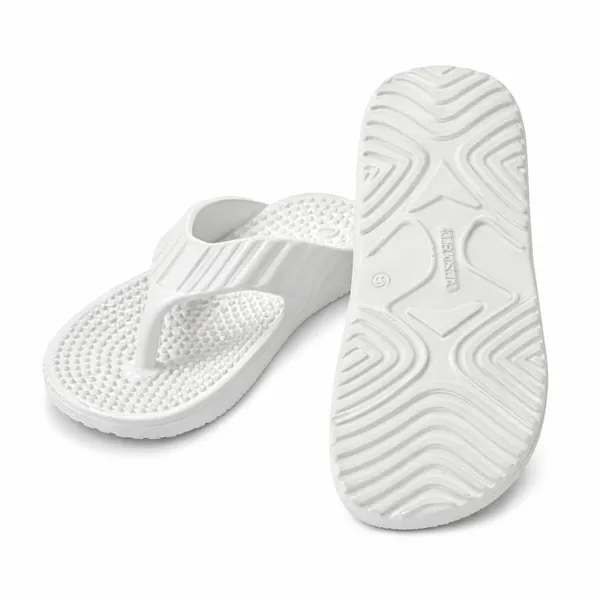 White_Acupressure_Eva_Flip_Flops_Lightweight_Arch_Support_Slippers_With_Textured_Footbed_Water_Resistant_For_Men