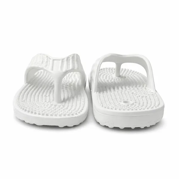 White_Acupressure_Eva_Flip_Flops_Lightweight_Arch_Support_Slippers_With_Textured_Footbed_Water_Resistant_For_Men