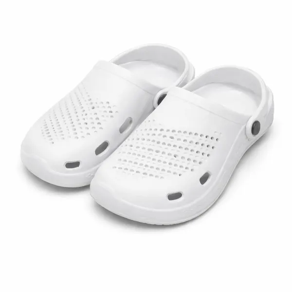 White_Casual_Clogs_Waterproof_Adjustable_Back_Strap_For_Men