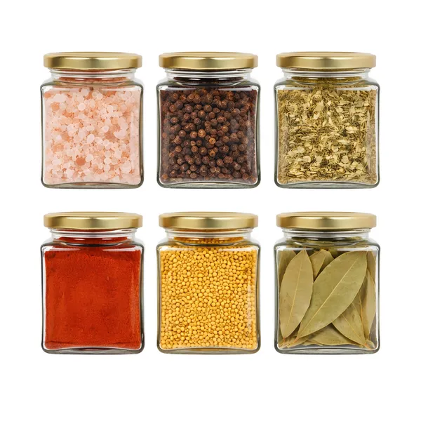 Cocinaire_350ml_Square_Glass_Jar_with_Airtight_Golden_Metal_Lid_�_Premium_Food_Grade_Kitchen_Storage_Container_for_Spices,_Dry_Fruits,_Pulses,_Grains,_Pantry_Organizer,_BPA_Free_(Pack_of_6)