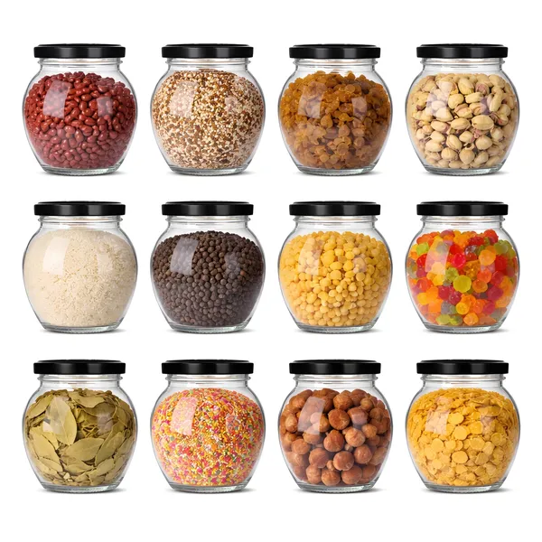 Cocinaire_400ml_Pot_Shape_Glass_Jar_with_Airtight_Black_Metal_Screw_Lid_�_Premium_Food_Grade_Kitchen_Storage_Container_for_Spices,_Dry_Fruits,_Pulses,_Grains,_Sugar,_Pantry_Organizer_BPA_Free_(Pack_of_12)