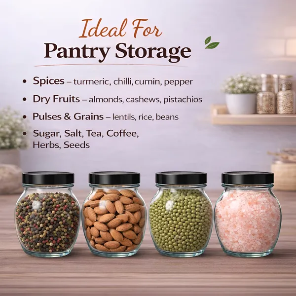 Cocinaire_400ml_Pot_Shape_Glass_Jar_with_Airtight_Black_Metal_Screw_Lid_�_Premium_Food_Grade_Kitchen_Storage_Container_for_Spices,_Dry_Fruits,_Pulses,_Grains,_Sugar,_Pantry_Organizer_BPA_Free_(Pack_of_12)