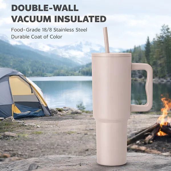 Cocinaire_1200ML_Vacuum_Insulated_Travel_Tumbler_With_Handle_And_Straw_Lid_Double_Wall_Thermal_Drinkware_Leakproof_Large_Capacity_Hot_And_Cold_Beverage_Tumbler_For_Coffee_Water_Office_Gym_Travel_(Beige)_(Pack_of_1)