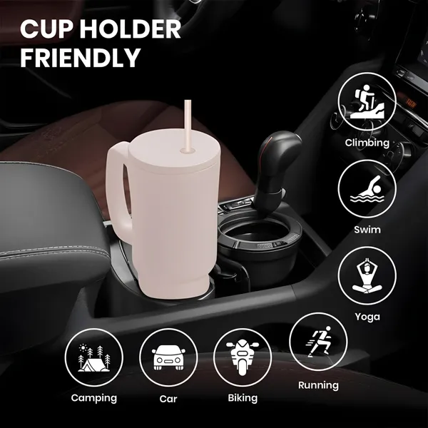 Cocinaire_1200ML_Vacuum_Insulated_Travel_Tumbler_With_Handle_And_Straw_Lid_Double_Wall_Thermal_Drinkware_Leakproof_Large_Capacity_Hot_And_Cold_Beverage_Tumbler_For_Coffee_Water_Office_Gym_Travel_(Beige)_(Pack_of_1)