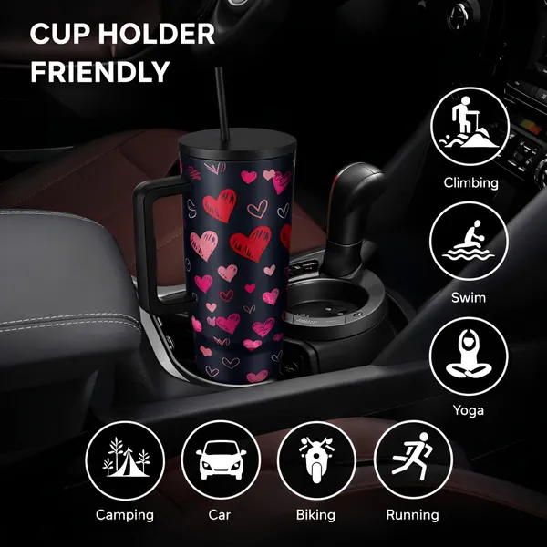 Cocinaire_1200ML_Vacuum_Insulated_Travel_Tumbler_With_Handle_And_Straw_Lid_Double_Wall_Thermal_Drinkware_Leakproof_Large_Capacity_Hot_And_Cold_Beverage_Tumbler_For_Coffee_Water_Office_Gym_Travel_(Heart_Print-Black)_(Pack_of_1)