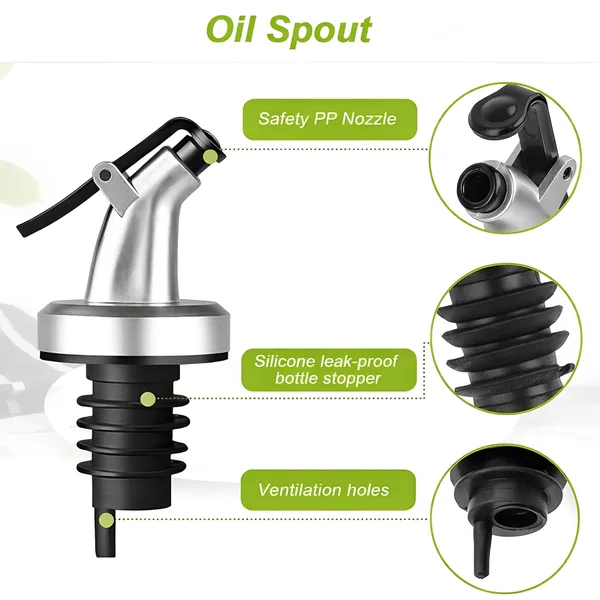 Cocinaire_500ml_Premium_1-Glass_Oil_Dispenser_Bottle_with_Stainless_Steel_Flip-Top_Spout,_Leak-Proof_Silicone_Stopper,_Drip-Free_Kitchen_Oil_Pourer,_Food_Grade_Shatter_Resistant_Olive_Oil_&_Vinegar_Container_(Pack_of_1)