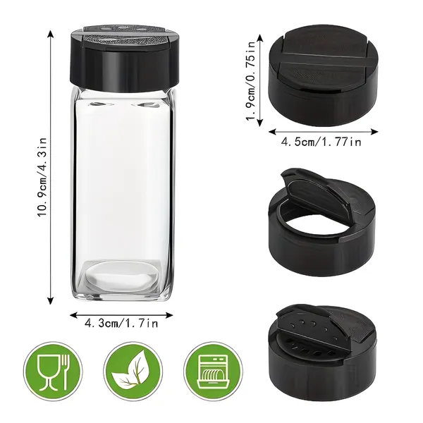 Cocinaire_2-500ml_Glass_Oil_Dispenser_Bottle_Set_with_Stainless_Steel_Drip-Free_Pour_Spout,_2-100ml_Flip-Top_Spice_Jars_for_Dry_Spices_&_Herbs,_Silicone_1-Spatula_and_1-Oil_Brush_�_Kitchen_Cooking_&_BBQ_Storage_(Pack_of_6)