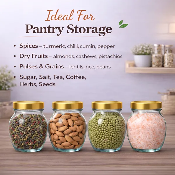 Cocinaire_400ml_Pot_Shape_Glass_Jar_with_Airtight_Golden_Metal_Screw_Lid_�_Premium_Food_Grade_Kitchen_Storage_Container_for_Spices,_Dry_Fruits,_Pulses,_Grains,_Sugar,_Pantry_Organizer_BPA_Free_(Pack_of_12)