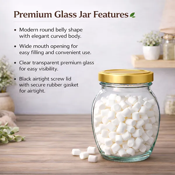 Cocinaire_400ml_Pot_Shape_Glass_Jar_with_Airtight_Golden_Metal_Screw_Lid_�_Premium_Food_Grade_Kitchen_Storage_Container_for_Spices,_Dry_Fruits,_Pulses,_Grains,_Sugar,_Pantry_Organizer_BPA_Free_(Pack_of_12)