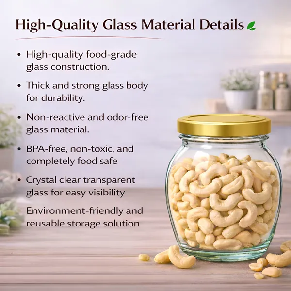Cocinaire_400ml_Pot_Shape_Glass_Jar_with_Airtight_Golden_Metal_Screw_Lid_�_Premium_Food_Grade_Kitchen_Storage_Container_for_Spices,_Dry_Fruits,_Pulses,_Grains,_Sugar,_Pantry_Organizer_BPA_Free_(Pack_of_12)