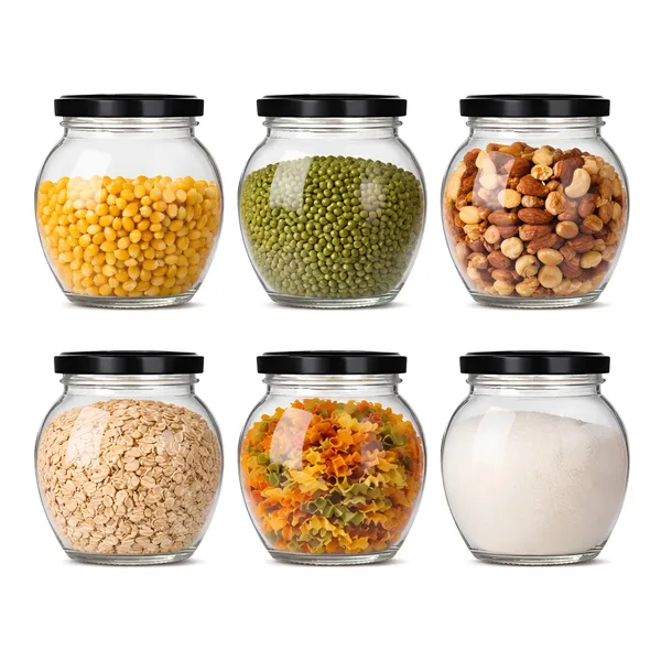 Cocinaire_400ml_Pot_Shape_Glass_Jar_with_Airtight_Black_Metal_Screw_Lid_�_Premium_Food_Grade_Kitchen_Storage_Container_for_Spices,_Dry_Fruits,_Pulses,_Grains,_Sugar,_Pantry_Organizer_BPA_Free_(Pack_of_6)