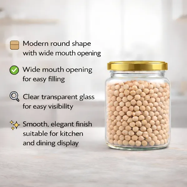 Cocinaire_500ml_Round_Glass_Jar_Airtight_Storage_Container_with_Golden_Metal_Screw_Lid_�_Food_Grade_Clear_Kitchen_Pantry_Jar_for_Spices,_Dry_Fruits,_Pulses,_Sugar_&_Coffee_(Pack_of_12)