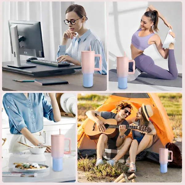 Cocinaire_1200ML_Vacuum_Insulated_Travel_Tumbler_With_Handle_And_Straw_Lid_Double_Wall_Thermal_Drinkware_Leakproof_Large_Capacity_Hot_And_Cold_Beverage_Tumbler_For_Coffee_Water_Office_Gym_Travel_(Multicolor)_(Pack_of_1)