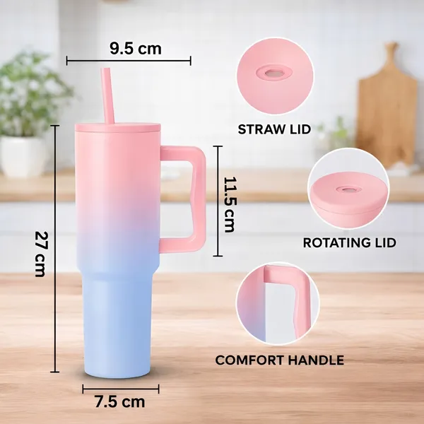 Cocinaire_1200ML_Vacuum_Insulated_Travel_Tumbler_With_Handle_And_Straw_Lid_Double_Wall_Thermal_Drinkware_Leakproof_Large_Capacity_Hot_And_Cold_Beverage_Tumbler_For_Coffee_Water_Office_Gym_Travel_(Multicolor)_(Pack_of_1)