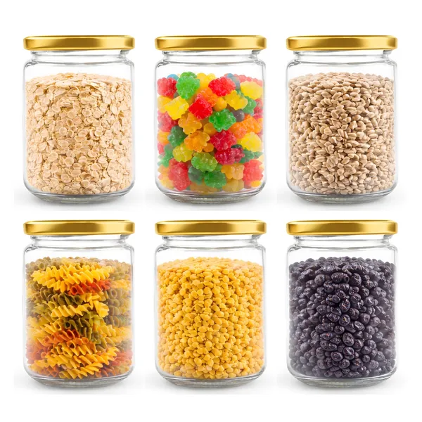 Cocinaire_500ml_Round_Glass_Jar_Airtight_Storage_Container_with_Golden_Metal_Screw_Lid_�_Food_Grade_Clear_Kitchen_Pantry_Jar_for_Spices,_Dry_Fruits,_Pulses,_Sugar_&_Coffee_(Pack_of_6)