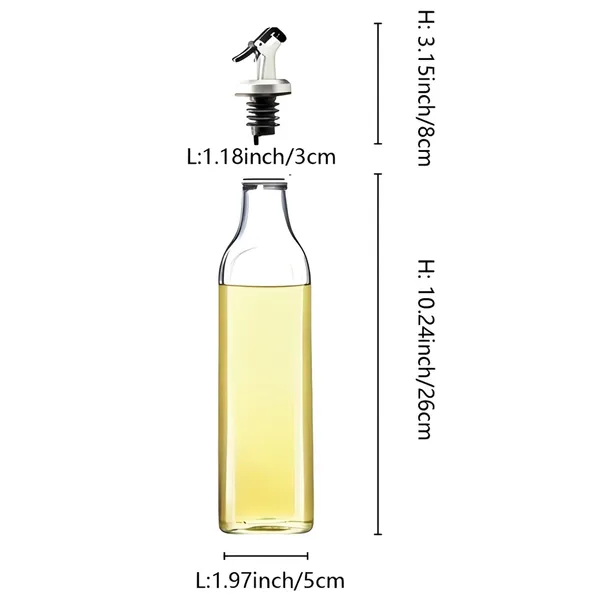 Cocinaire_500ml_Premium_1-Glass_Oil_Dispenser_Bottle_with_Stainless_Steel_Flip-Top_Spout,_Leak-Proof_Drip-Free_Pourer,_Food_Grade_Shatter_Resistant_Olive_Oil_&_Vinegar_Container_with_1-Silicone_Stopper_&_Funnel_(Pack_of_2)