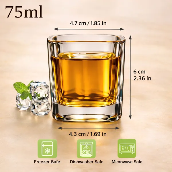 Cocinaire_75ml_Square_Shot_Glass_�_Premium_Crystal_Clear_Whiskey_Tequila_Vodka_Glasses_with_Thick_Base,_Heavy_Bottom,_Freezer_Safe_Small_Liquor_Tasting_Cups_for_Bar_&_Party_(Pack_of_6)