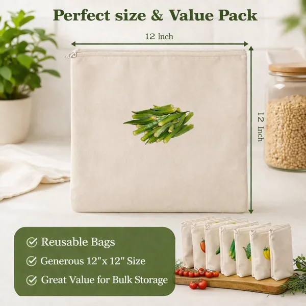 Cocinaire_Reusable_Cotton_Vegetable_Storage_Bags_with_Zip_Closure,_Breathable_Eco_Friendly_Produce_Bags_for_Fridge_Organizer,_Washable_Grocery_Storage_Pouches_for_Fruits_&_Veggies_(Beige)_(Pack_of_10)