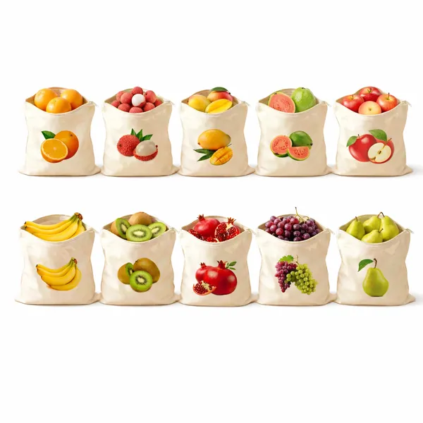 Cocinaire_Reusable_Cotton_Fruit_Storage_Bags_with_Zip_Closure,_Breathable_Eco_Friendly_Produce_Bags_for_Fridge_Organizer,_Washable_Grocery_Storage_Pouches_for_Fruits_&_Veggies_(Beige)_(Pack_of_6)