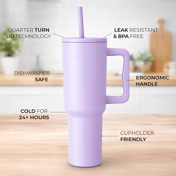 Cocinaire_1200ML_Vacuum_Insulated_Travel_Tumbler_With_Handle_And_Straw_Lid_Double_Wall_Thermal_Drinkware_Leakproof_Large_Capacity_Hot_And_Cold_Beverage_Tumbler_For_Coffee_Water_Office_Gym_Travel_(Purple)_(Pack_of_1)