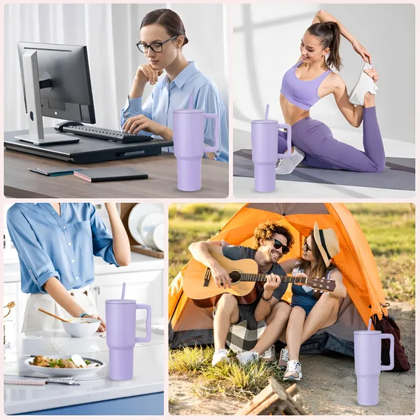 Cocinaire_1200ML_Vacuum_Insulated_Travel_Tumbler_With_Handle_And_Straw_Lid_Double_Wall_Thermal_Drinkware_Leakproof_Large_Capacity_Hot_And_Cold_Beverage_Tumbler_For_Coffee_Water_Office_Gym_Travel_(Purple)_(Pack_of_1)