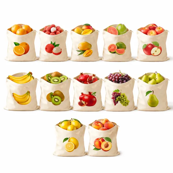 Cocinaire_Reusable_Cotton_Fruit_Storage_Bags_with_Zip_Closure,_Breathable_Eco_Friendly_Produce_Bags_for_Fridge_Organizer,_Washable_Grocery_Storage_Pouches_for_Fruits_&_Veggies_(Beige)_(Pack_of_6)