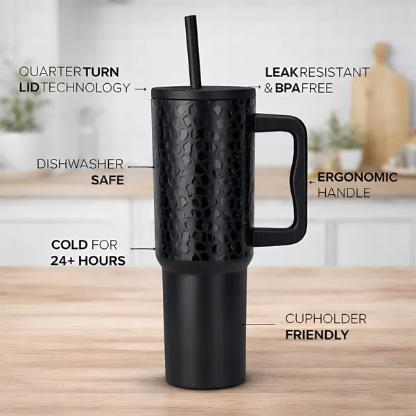 Cocinaire_1200ML_Vacuum_Insulated_Travel_Tumbler_With_Handle_And_Straw_Lid_Double_Wall_Thermal_Drinkware_Leakproof_Large_Capacity_Hot_And_Cold_Beverage_Tumbler_For_Coffee_Water_Office_Gym_Travel_(Leopard_Print-Black)_(Pack_of_1)