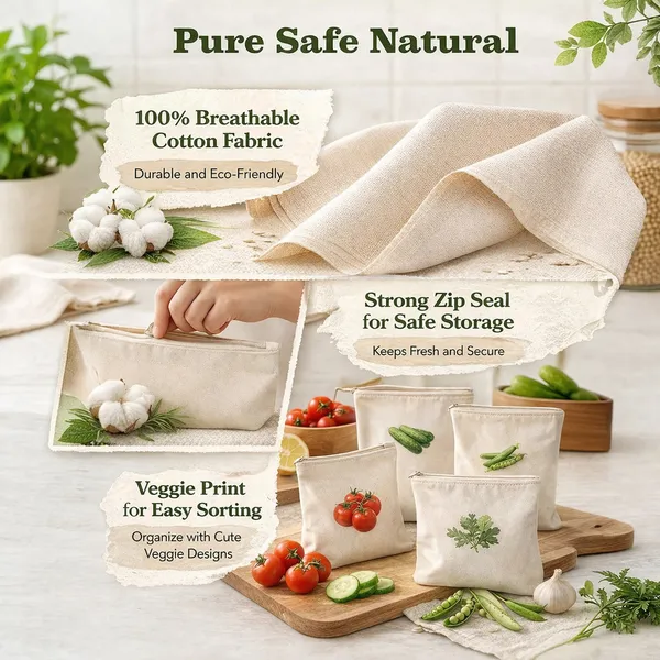 Cocinaire_Reusable_Cotton_Vegetable_Storage_Bags_with_Zip_Closure,_Breathable_Eco_Friendly_Produce_Bags_for_Fridge_Organizer,_Washable_Grocery_Storage_Pouches_for_Fruits_&_Veggies_(Beige)_(Pack_of_6)